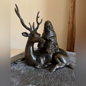 Vintage Japanese reindeer sculpture.